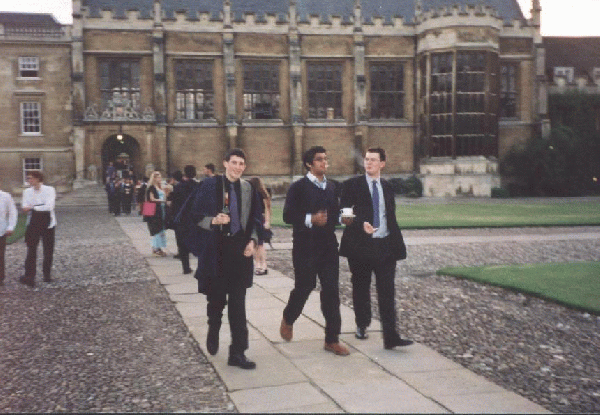 Daniel, Jack and ? - after Trinity hall